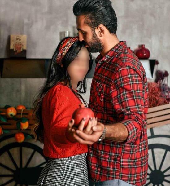 مدل عکس یلدایی زن و شوهر