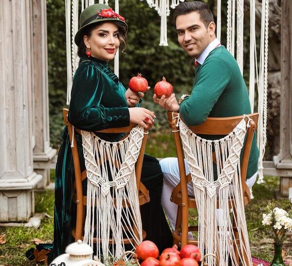 عکس زوج یلدایی