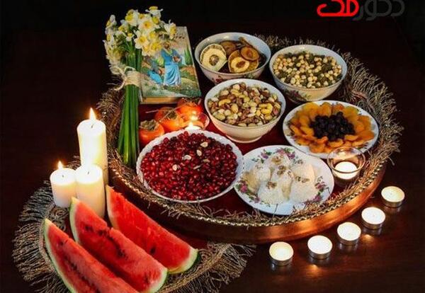 ایده عکس یلدایی در خانه