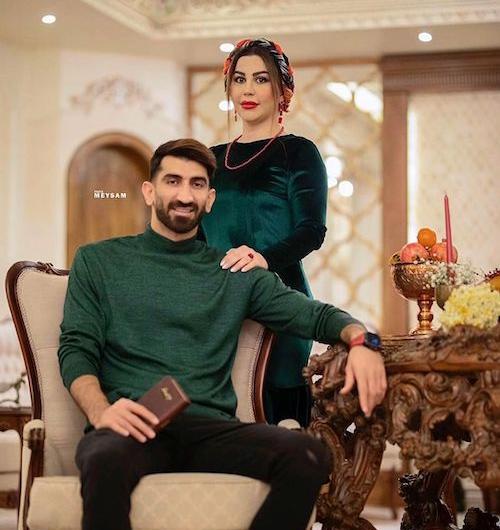عکس یلدا و همسرش