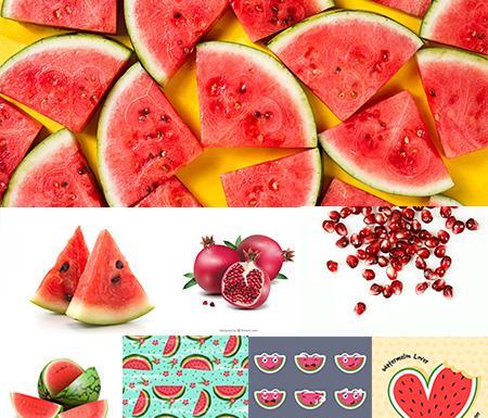 عکس شب یلدا هندوانه و انار