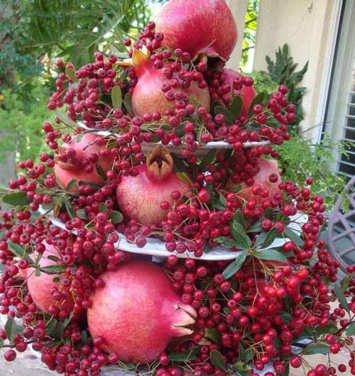 عکس شب یلدا هندوانه و انار