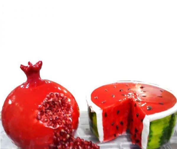 عکس شب یلدا هندوانه و انار