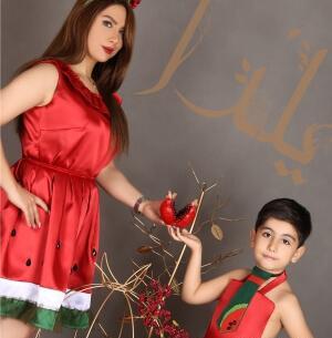 عکس آتلیه یلدایی دخترانه