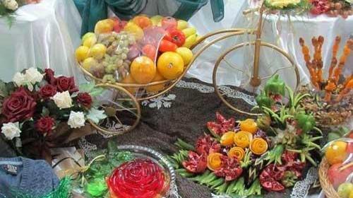 عکس سفره یلدایی عروس
