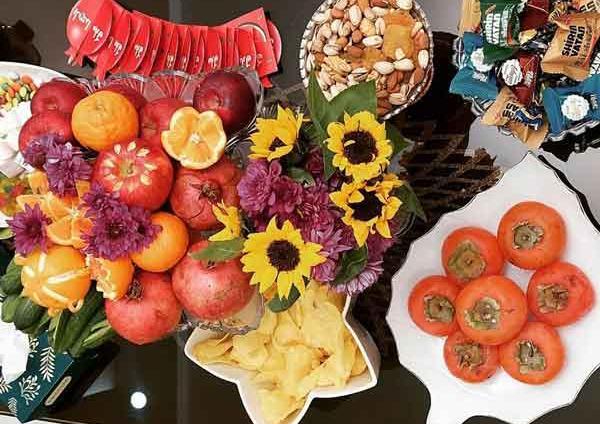 عکس تزیین سفره ی یلدا