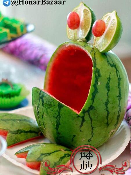 عکس هندوانه شب یلدا ساده