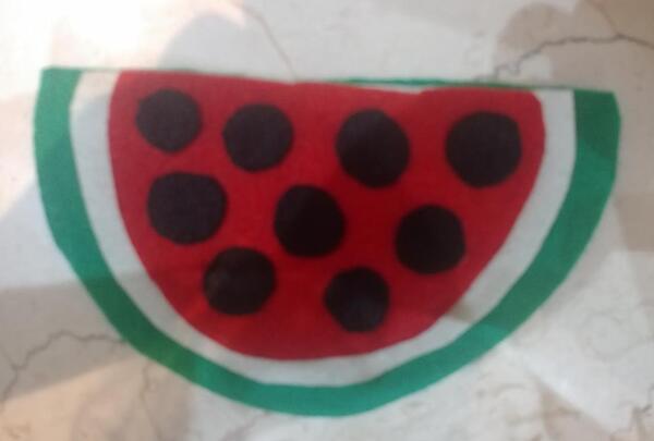 عکس هندوانه شب یلدا کاردستی