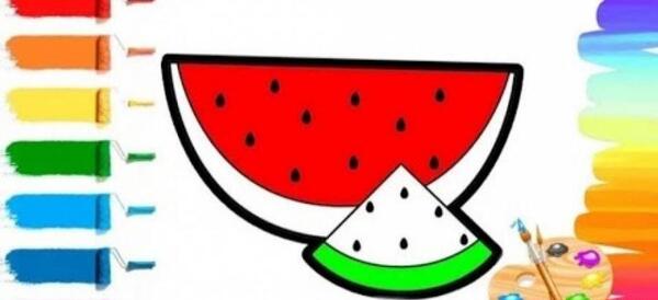 عکس هندوانه شب یلدا کارتونی