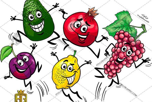 عکس انار شب یلدا کارتونی