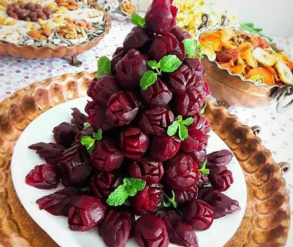 عکس تزیین لبو شب یلدا