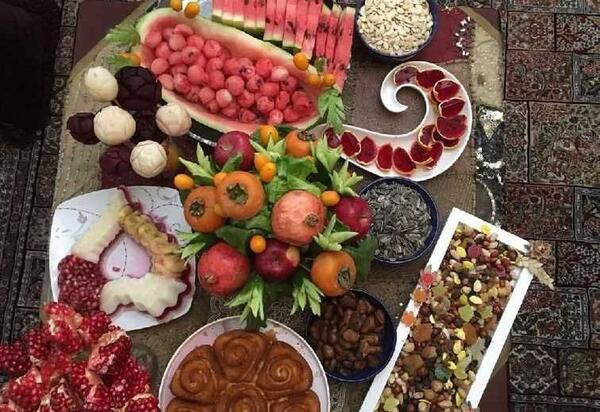عکس تزیین لبو شب یلدا