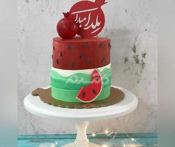 عکس کیک یلدا برای مدرسه