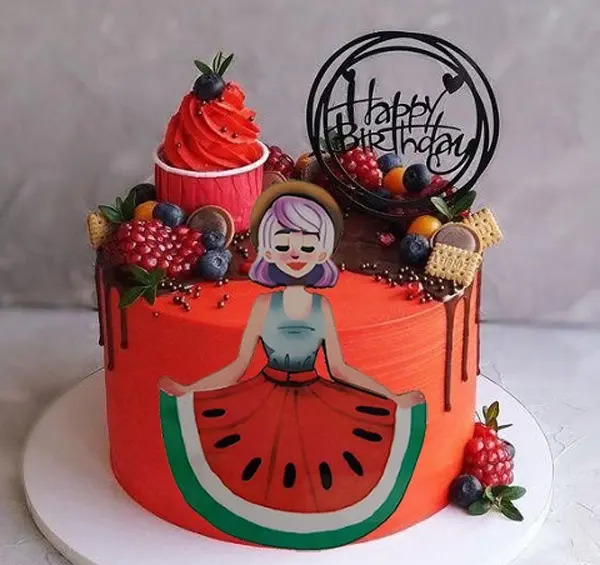 عکس کیک یلدا برای مدرسه