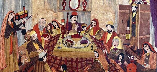 عکس سفره یلدا قدیمی