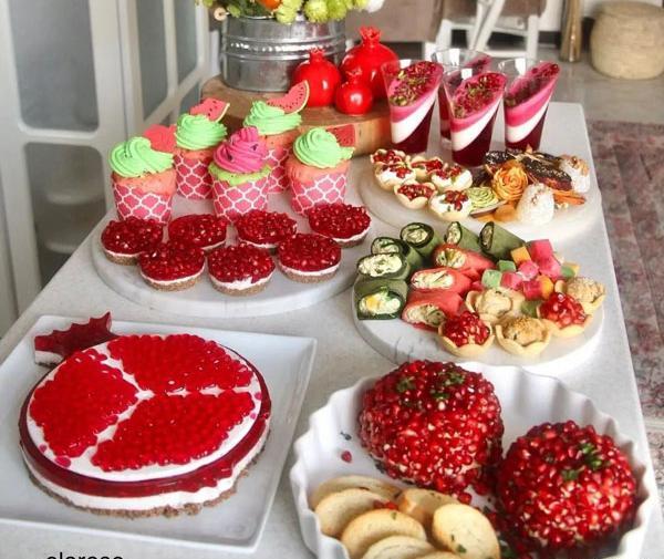 عکس سفره یلدا قدیمی