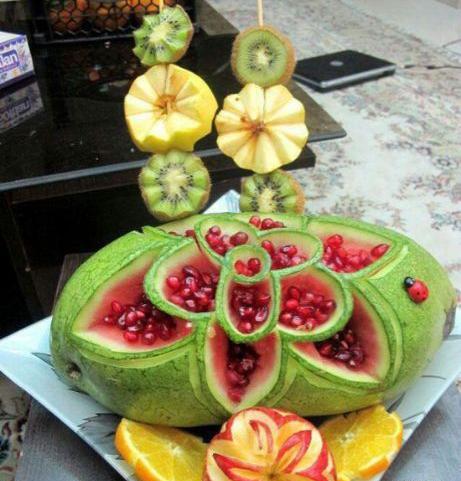 عکس تزیین یلدا سفره