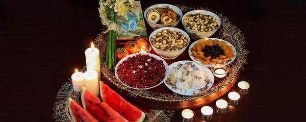 عکس سفره شب یلدا خانگی