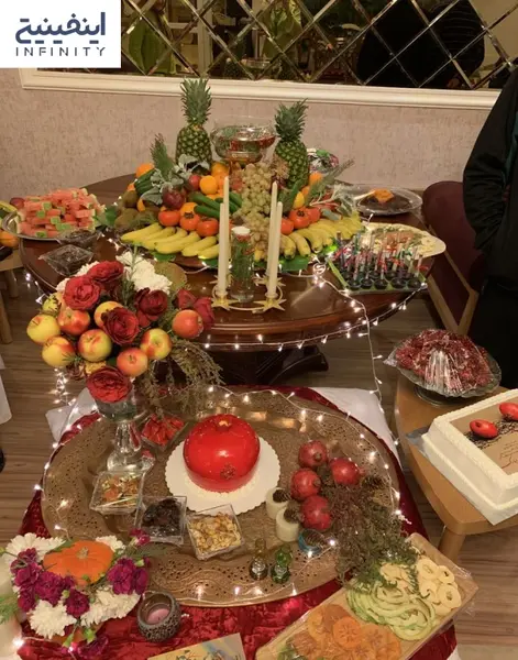عکس سفره شب یلدا خانگی