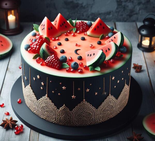 عکس کیک شب یلدا خوشگل