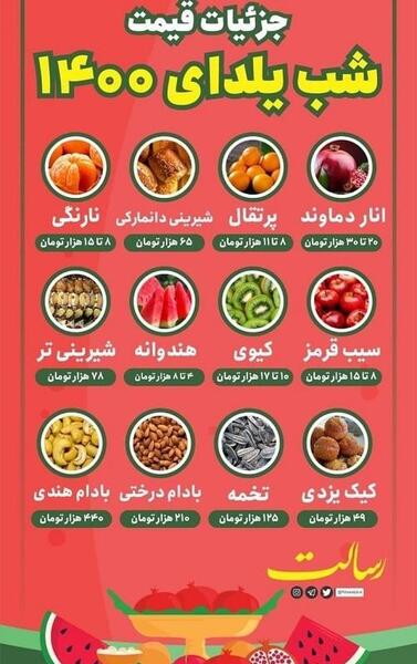 عکس شب یلدا خوراکی