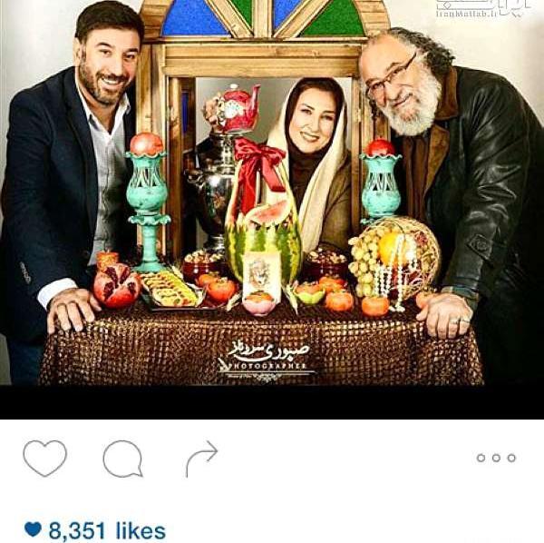 پشت صحنه عکس یلدایی