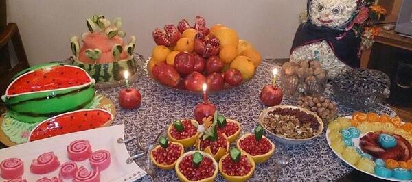 عکس از سفره های یلدا
