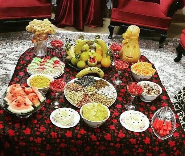 عکس از سفره های یلدا