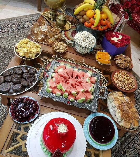 عکس از سفره های یلدا