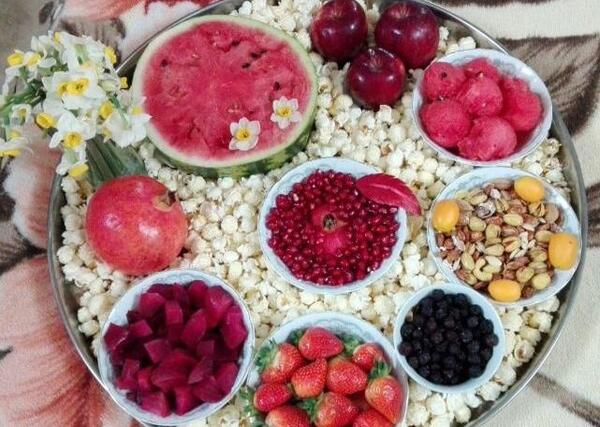 عکس از سفره های یلدا