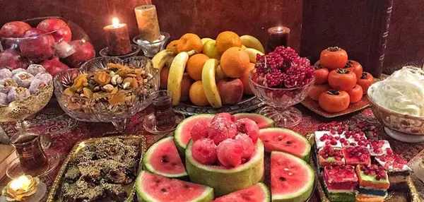 عکس سفره یلدا خیلی ساده
