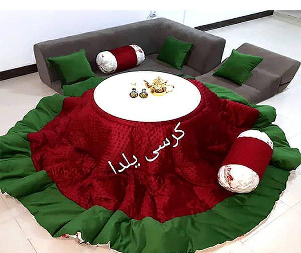 عکس سفره شب یلدا با کرسی