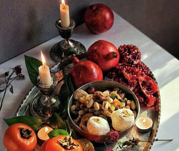 عکس تزیین شب یلدا سنتی