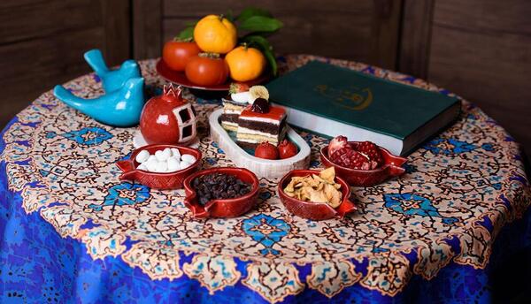 عکس تزیین شب یلدا سنتی