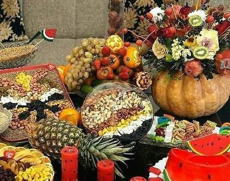 عکس تزیین شب یلدا سنتی