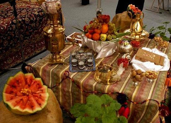عکس تزیین شب یلدا سنتی