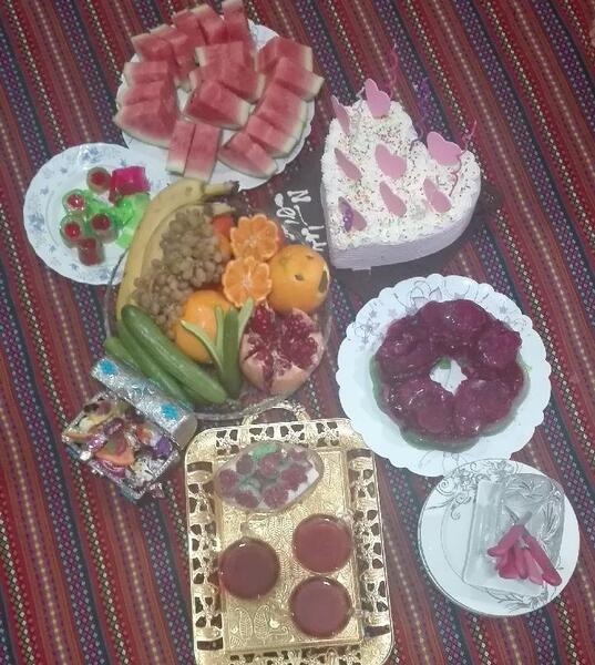 عکس شب یلدا سه نفره