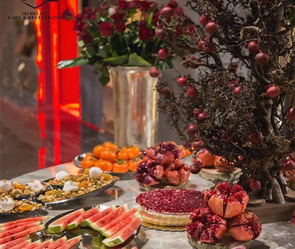 عکس از سفره شب یلدا سنتی