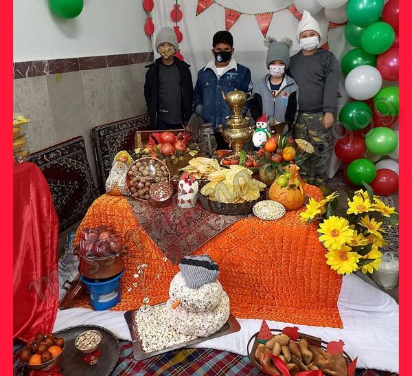 عکس سفره یلدا برای مدرسه