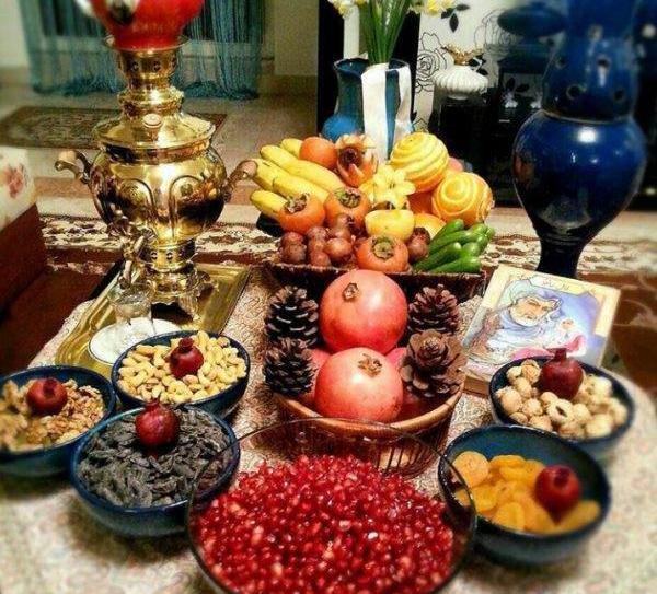 عکس سفره شب یلدا زیبا