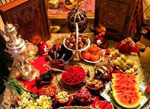 عکس سفره شب یلدا زیبا