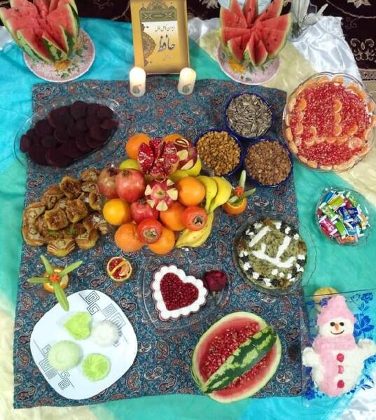 عکسهای زیبا از سفره شب یلدا