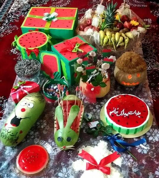 عکسهای زیبا از سفره شب یلدا