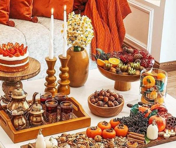 عکس چیدمان سفره یلدا