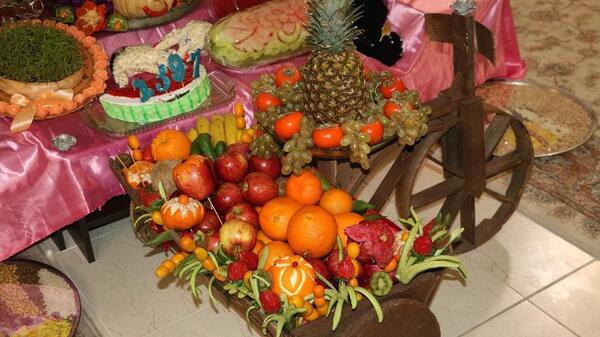عکس چیدن شب یلدا