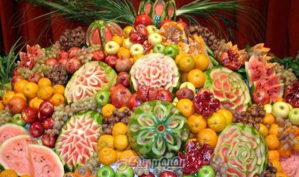 دانلود عکس چیدمان میز شب یلدا