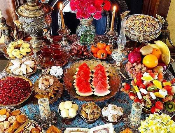 عکس تزیین شب یلدا ساده