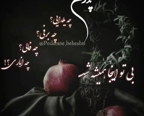 عکس شب یلدا برای پدر