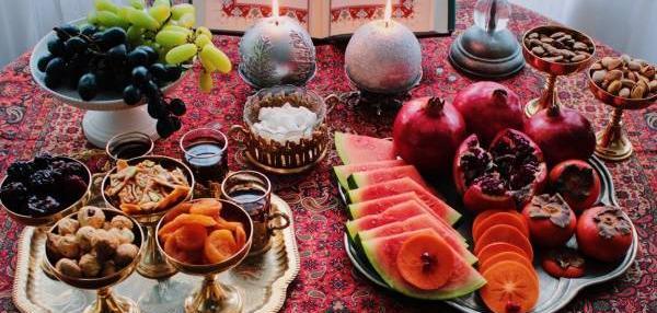 عکس نوشته تبریک شب یلدا برای عشقم