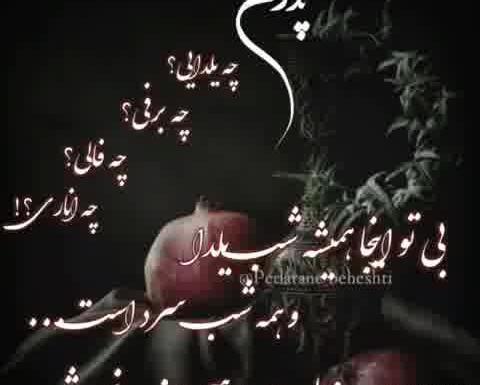 عکس پروفایل شب یلدا بدون پدر